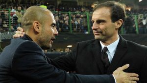 Pep Guardiola e Massimiliano Allegri - Sportincampo.it